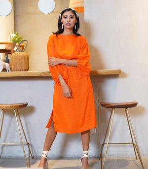 Florence Fling Teresa Crop Top and Skirt Set (Orange)