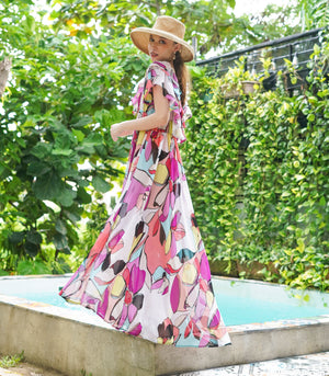 Gevgelija  Flounce Maxi Cover-Up