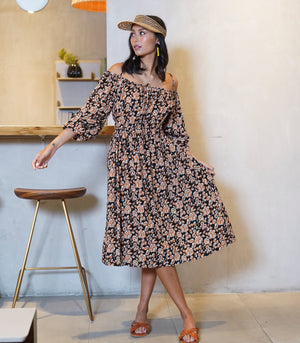 Florence Fling Amber Off-Shoulder Dress