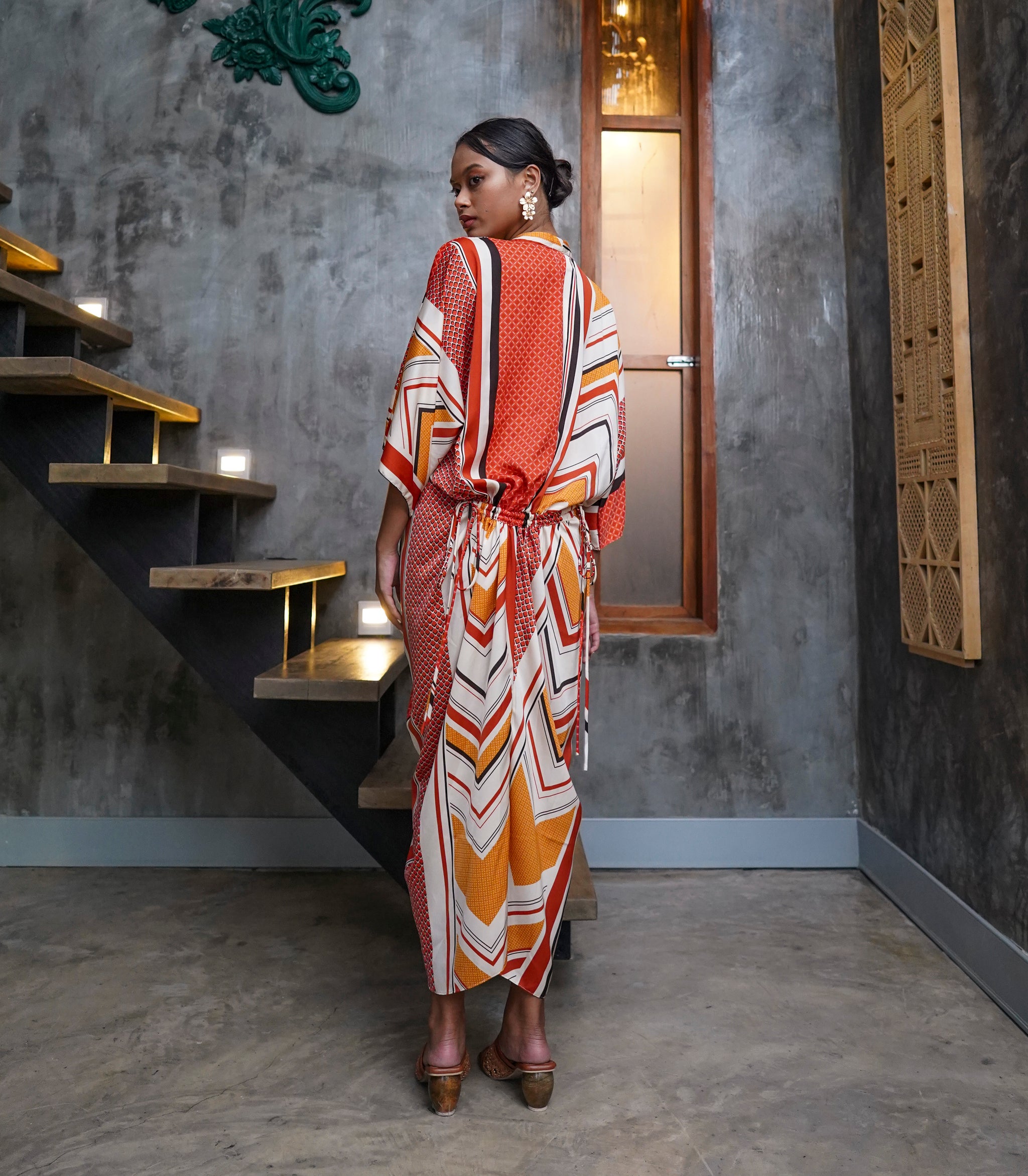 Marana Tha Renata Kimono Midi Dress (Stripes) Marana Tha Renata Kimono Midi Dress (Stripes)