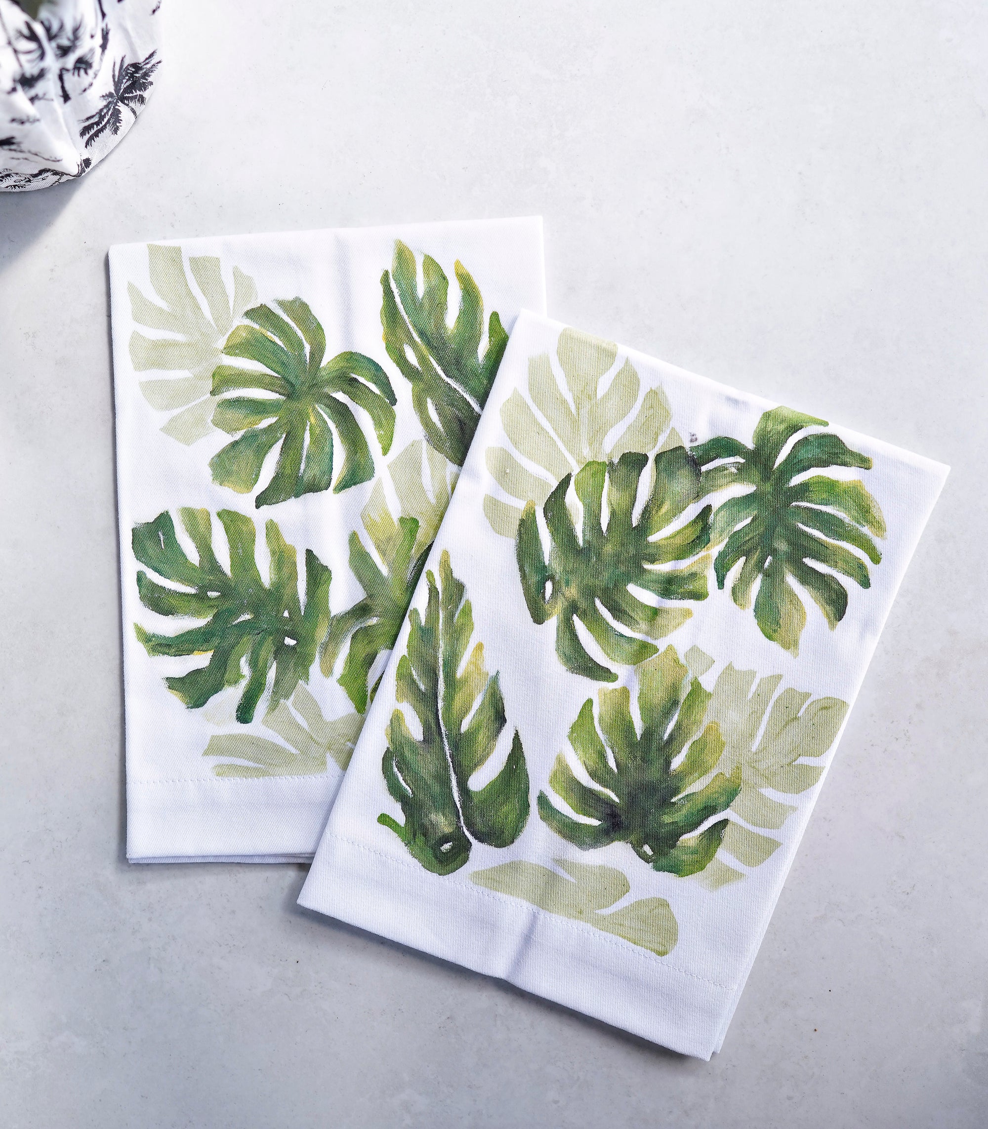 Petseta Guest Towel - Monstera