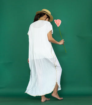 Nahla Kaftan         White