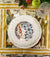 Budapest  Dinner and Salad Plate Set of 2   Blue and Red