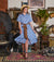 Florence Fling Loren Belted Shirt Dress (Blue Polka)