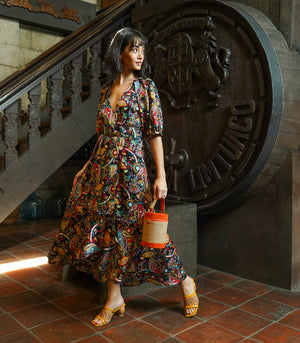 Montebello Wrap Dress (Paisley)