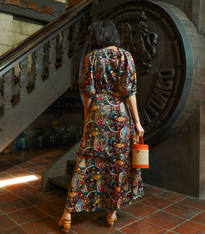 Montebello Wrap Dress (Paisley)