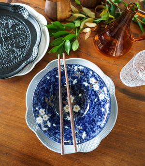 Shibuya Ramen Bowl             Blue Floral
