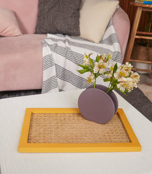 Solihiya Rectangular Tray Mustard - Large