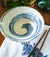 Inagi Ramen Bowl  Blue and White