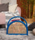Solihiya Floor Magazine Rack            Electric Blue