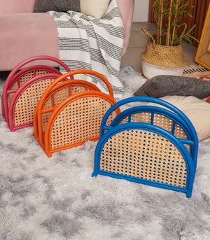 Solihiya Floor Magazine Rack            Electric Blue