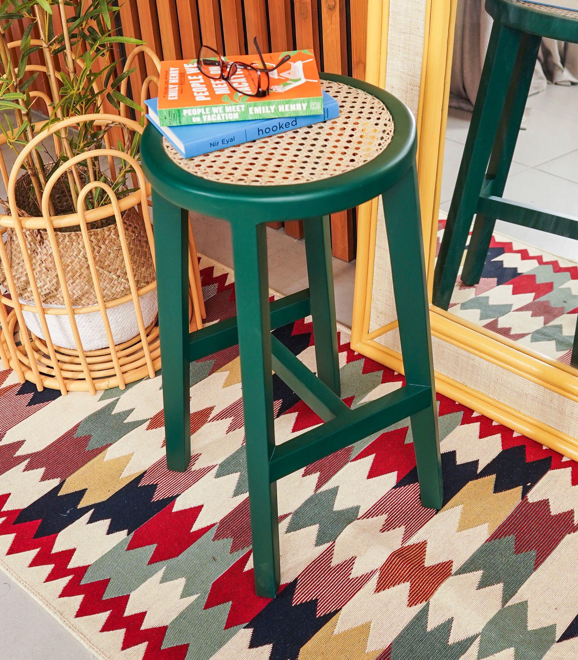 Solihiya Bar Stool            Moss Green