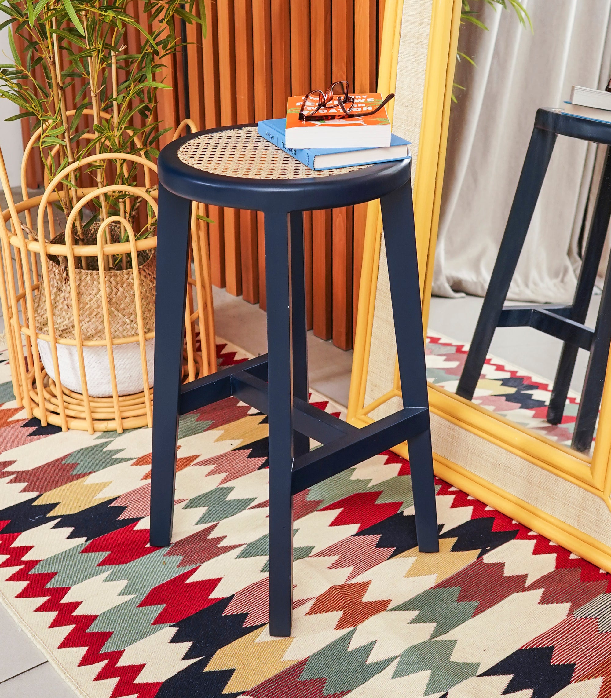Solihiya Bar Stool            Navy Blue