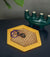Solihiya Hexagonal Tray      Mustard