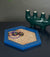Solihiya Hexagonal Tray      Sky Blue