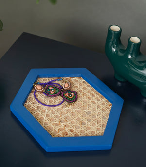 Solihiya Hexagonal Tray    Pink