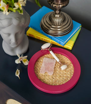 Solihiya Round Tray      Pink