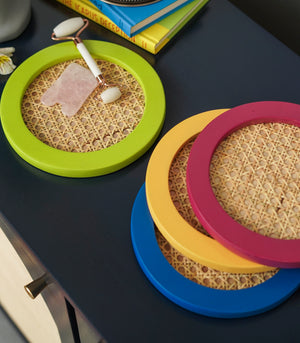 Solihiya Round Tray      Pink