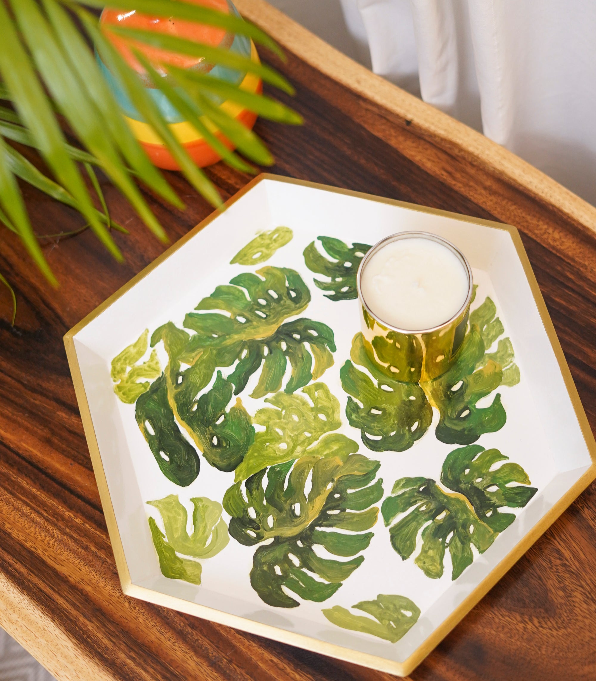 Porjca Coffee Tray - Monstera