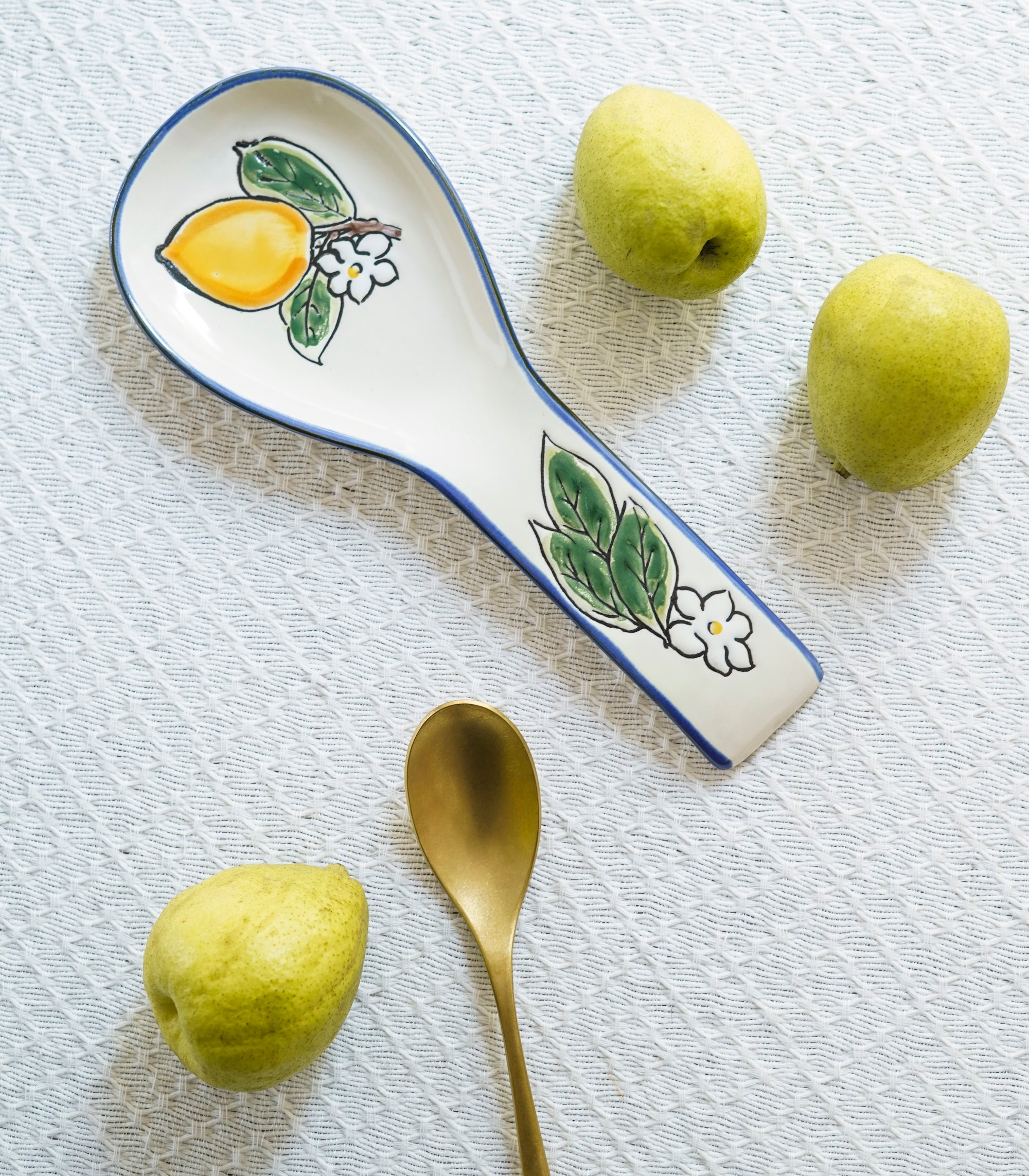 Inventario - Stoneware Spoon Rest Lemon