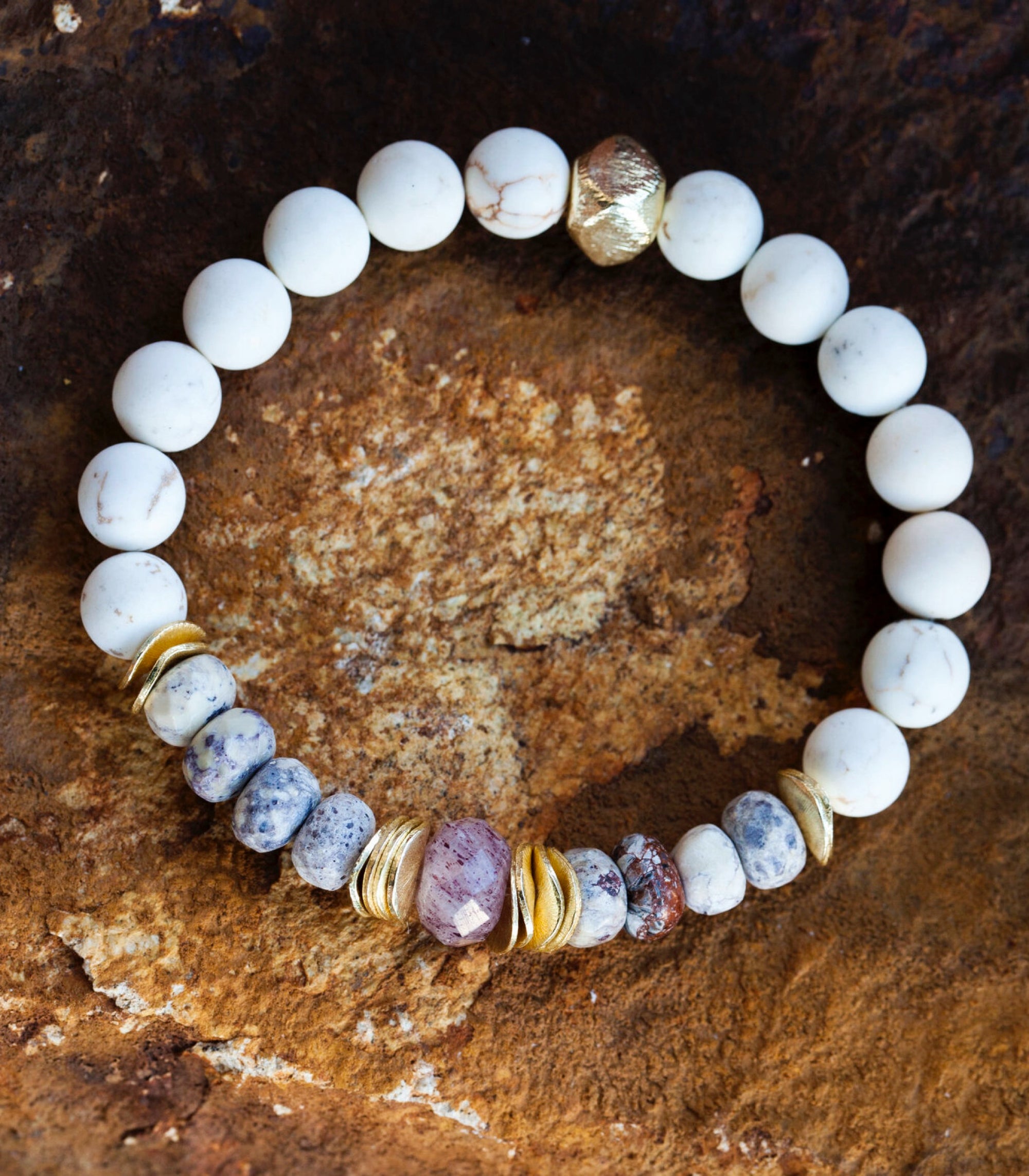 Elevate Bracelet - Ruby, American Jasper, & Magnesite ELEV-AU1