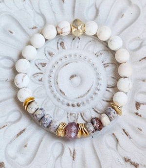 Elevate Bracelet - Ruby, American Jasper, & Magnesite ELEV-AU1