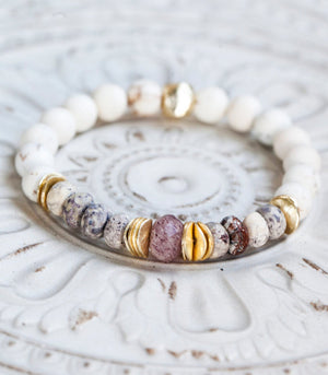 Elevate Bracelet - Ruby, American Jasper, & Magnesite ELEV-AU1