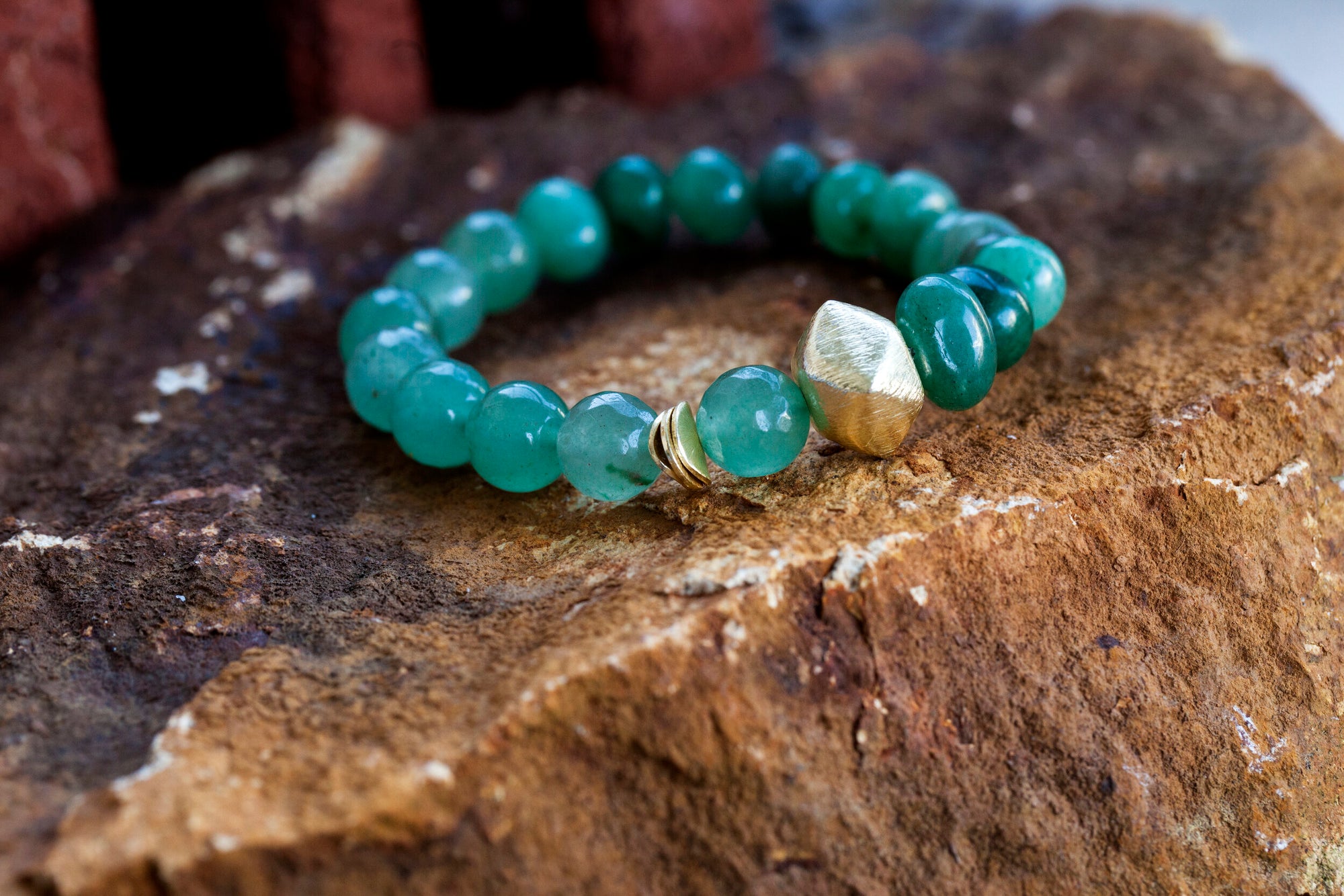 Fortune Awaits Bracelet with Green Aventurine (unisex) FTN-AU1