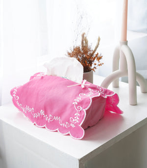 Scalloped Floral Tissue Box Holder (Rectangle) - 15 variants