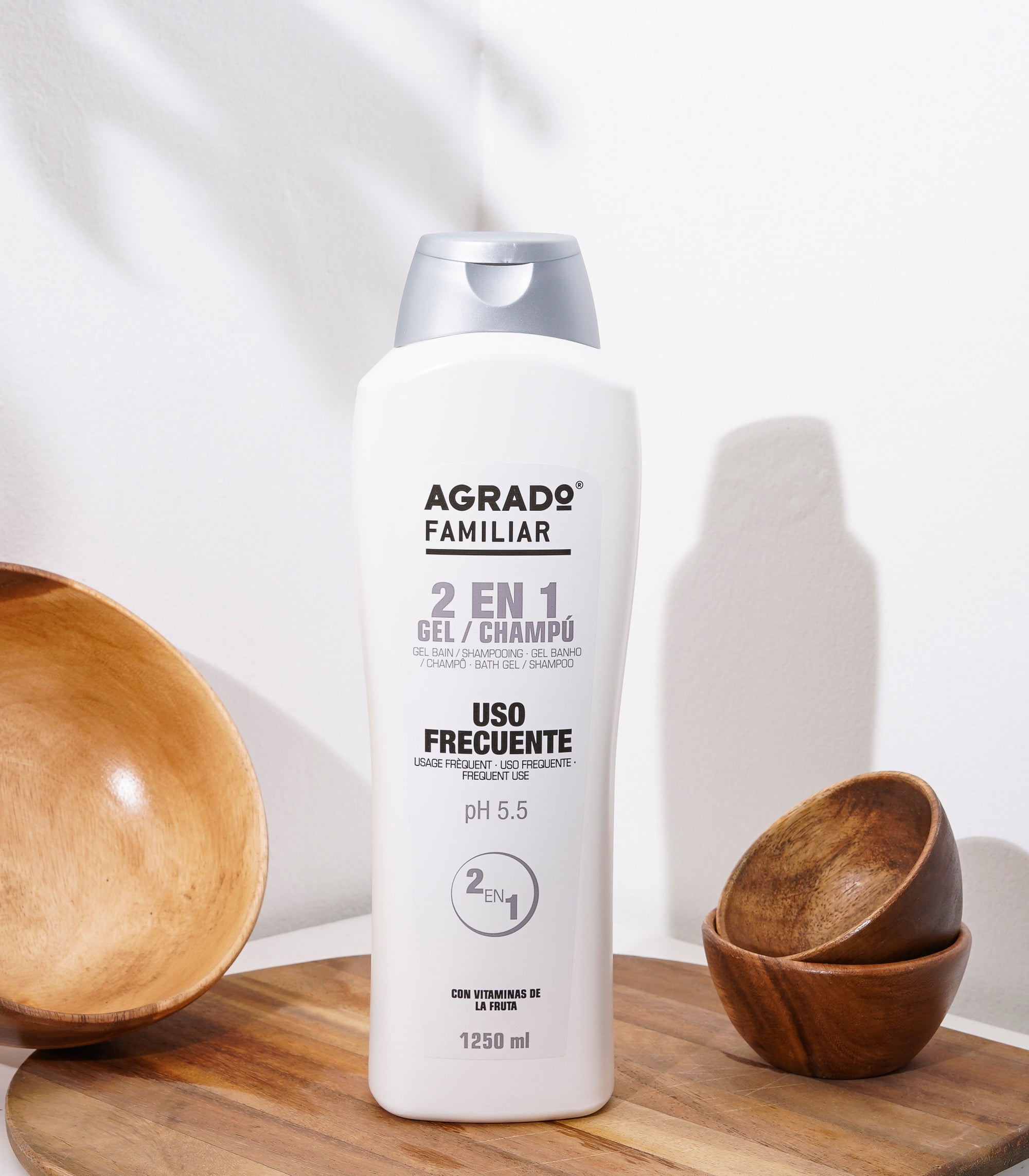 Agrado Bath and Gel Shampoo Familiar 1250 ml