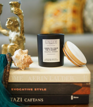 Linger ‘I Need To Calm The F Down’ Candle - Eucalyptus + Peppermint 320ml