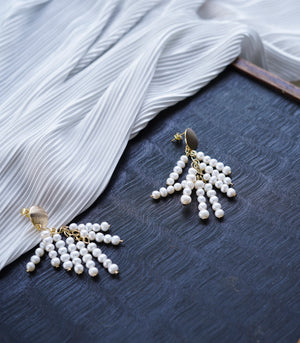 Chianti Earrings Pearl Tassel Earrings