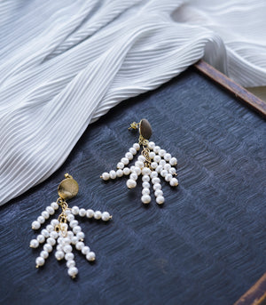 Chianti Earrings Pearl Tassel Earrings