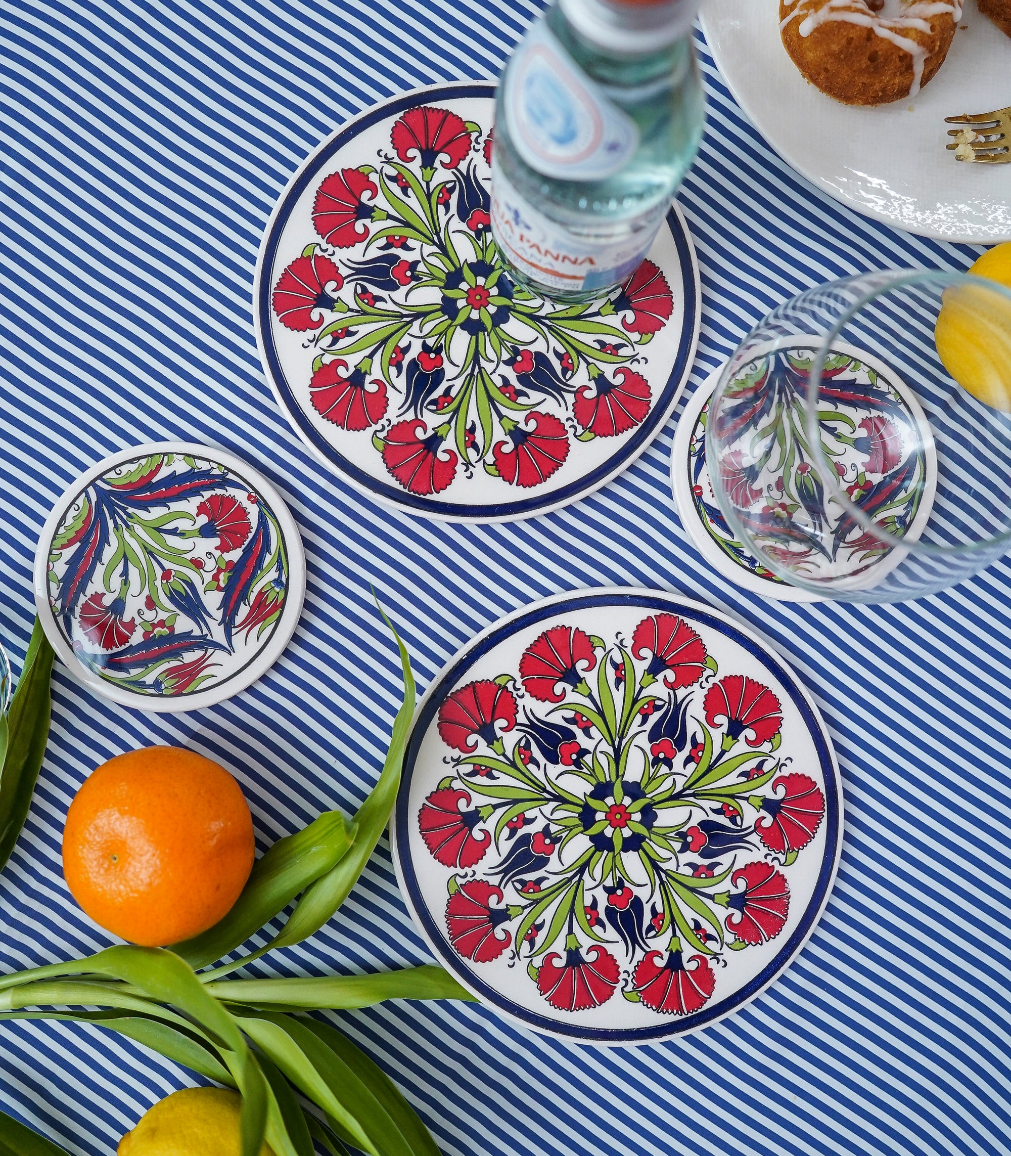 Circle Coaster and Trivet Set-  7 designs