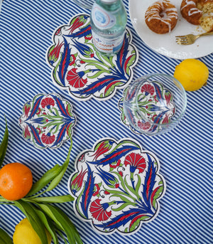 Scalloped Coaster and Trivet Set-  7 designs