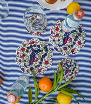 Scalloped Coaster and Trivet Set-  7 designs