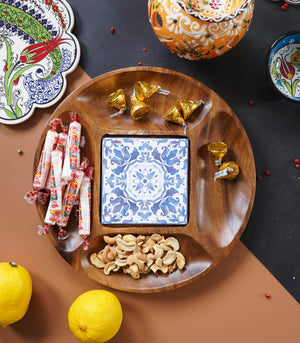 Emir Round Wooden Snack platter