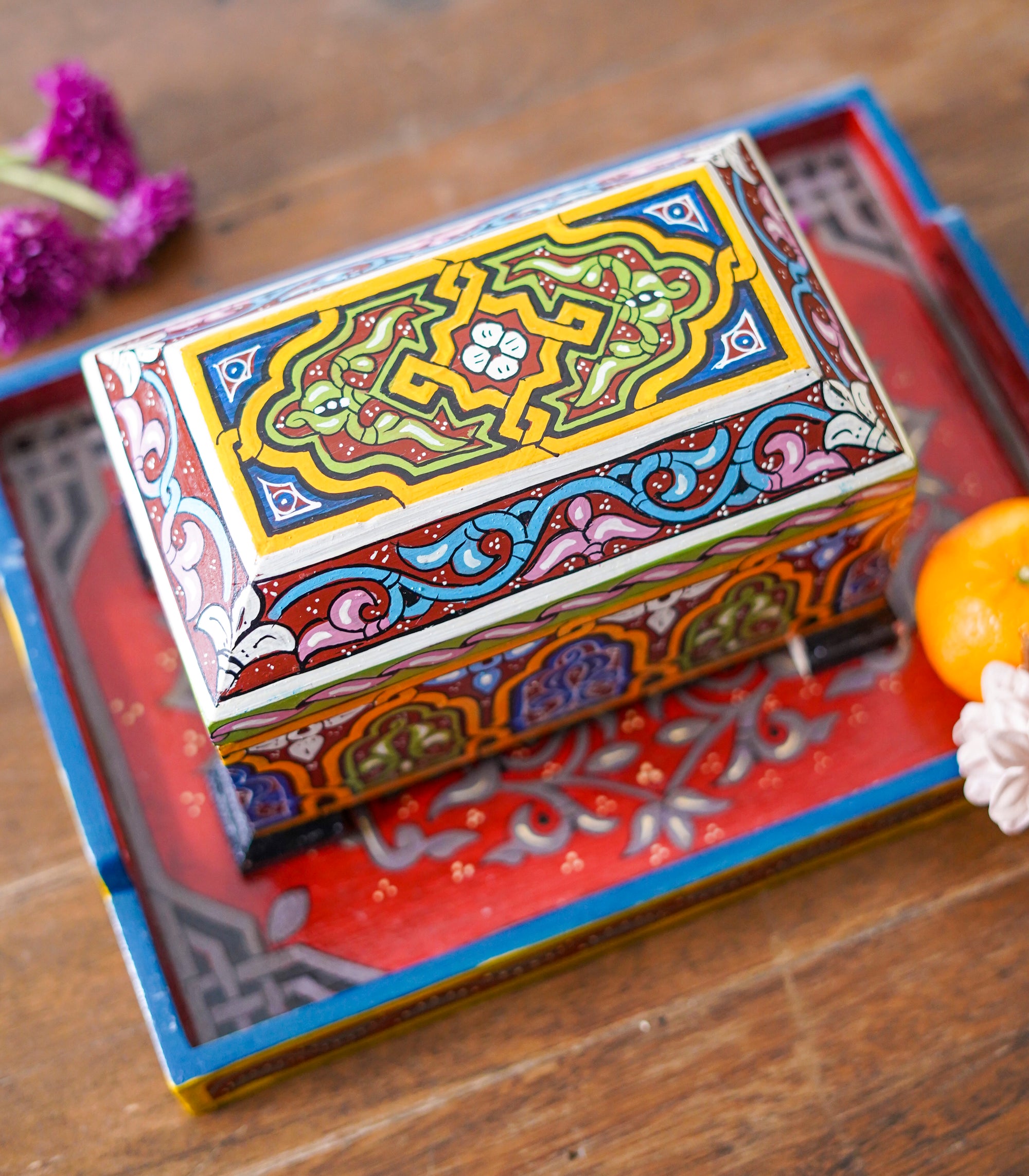 Tazouakt Trinket  Box - Flat top
