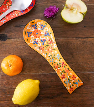 Kas Hand painted Spoon Rest