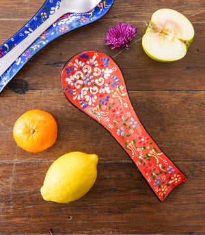 Kas Hand painted Spoon Rest