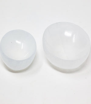 Selenite Crystal Cleansing + Energizing Bowl SELB 006 8cm