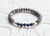 Inspired Wisdom Bracelet with Dumortierite, Earth Jasper and Howlite (for men) INSW-AM1