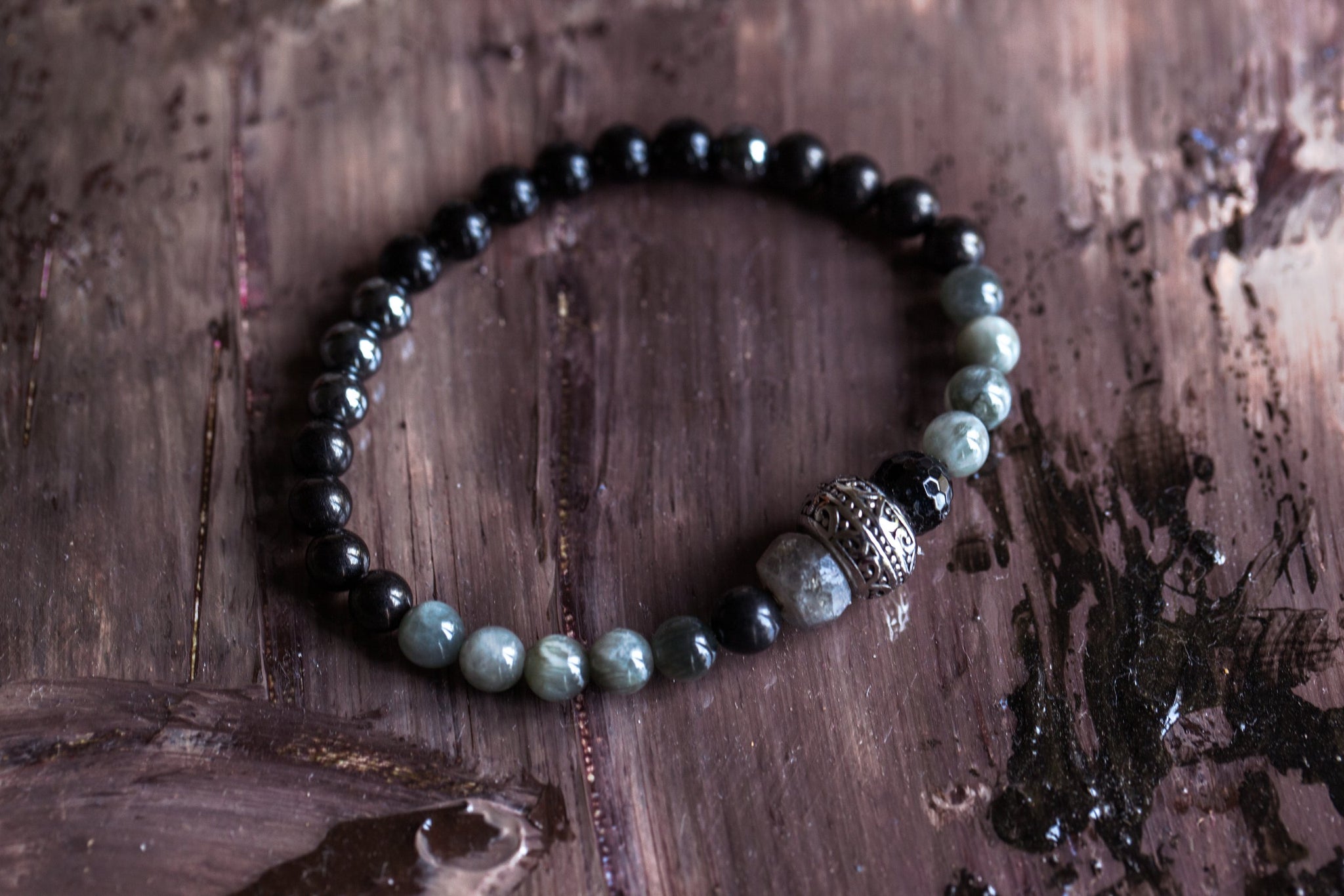 Labradorite and clearance black tourmaline together