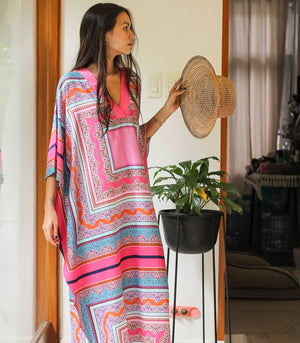 Pehcevo Caftan with Contrast Piping