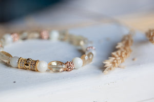 Radiance Bracelet with Citrine, Mother of Pearl (for women) RAD-AW2