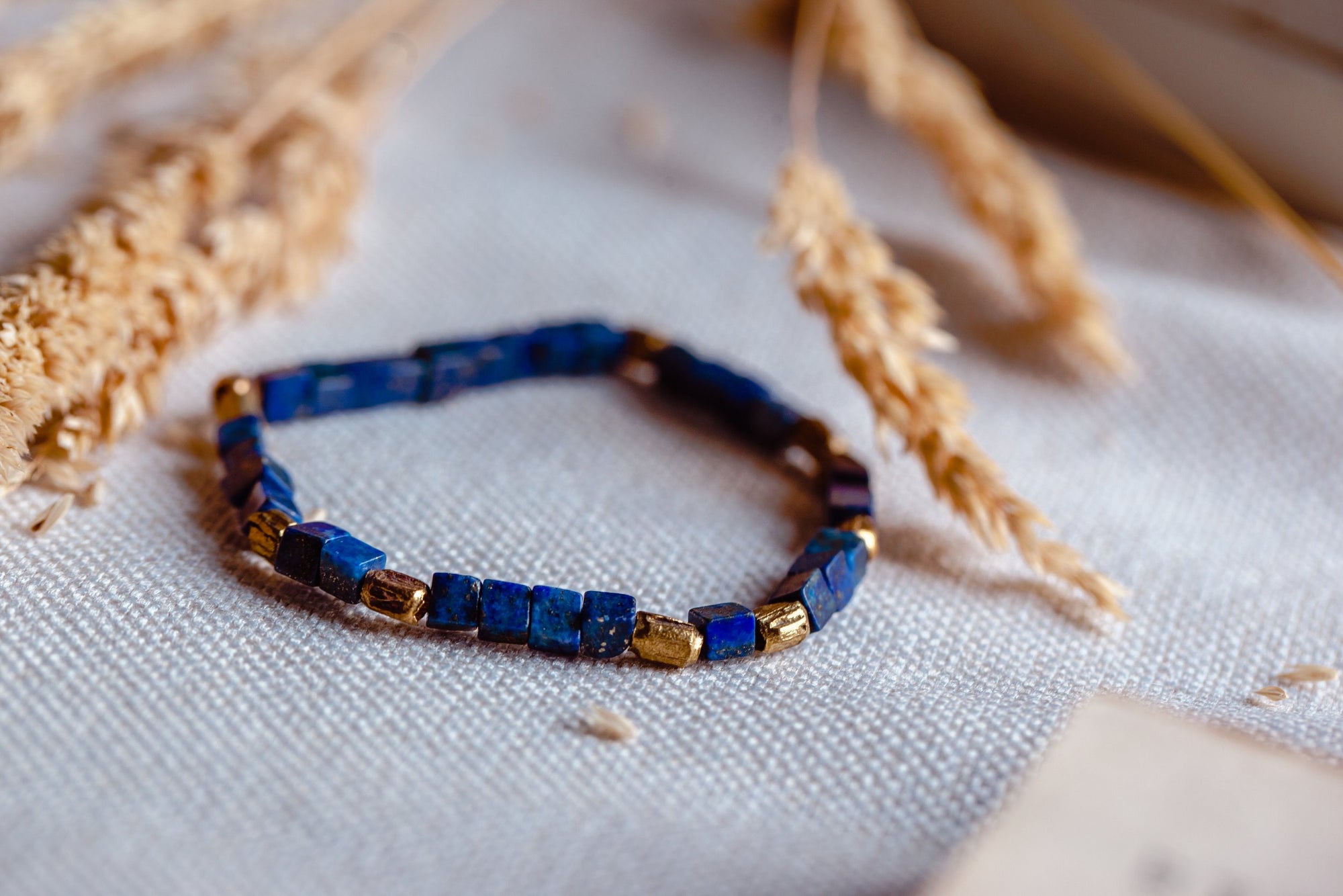 True Wisdom Bracelet with Lapiz Lazuli (unisex) TWIS-BU2