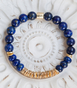 True Wisdom Bracelet - Lapis Lazuli  * Jewels of the Nile* Unisex TWIS-BU1 U