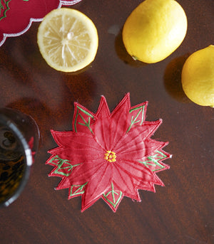 Coaster - Poinsettia Coaster (Set Of 6)