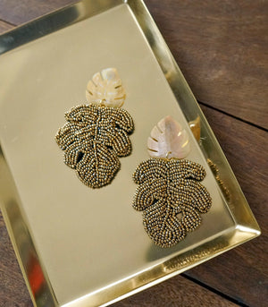 Earrings - Cancun Earrings-Metallic Gold