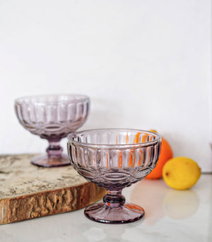 Vino Embossed Ice Cream Cup -Set of 4 (340 ml)